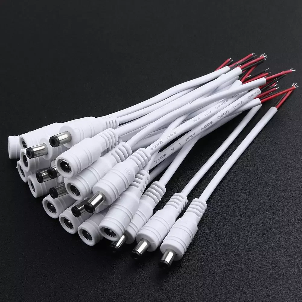 2023NEW 10pcs 5.5x2.1 DC Male+Female Plug Cable Wire Jack Adapter Connector for LED Strip Light Ceiling Light Accessories
2023NEW 10pcs 5.5x2.1 DC Male+Female Plug Cable Wire Jack Adapter Connector for LED Strip Light Ceiling Light Accessories