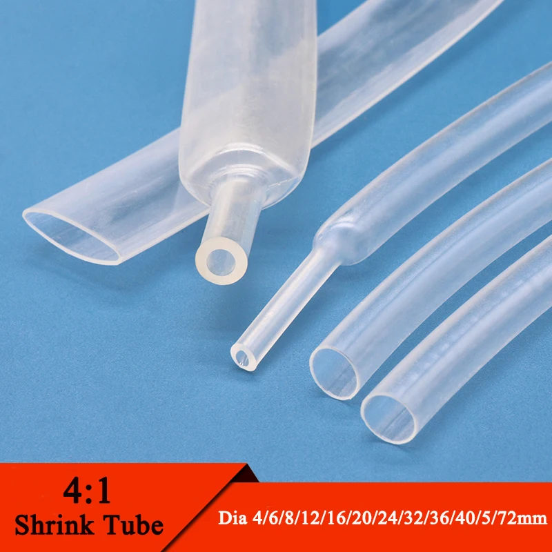 1M 4:1 Heat Shrink Tube With Glue Thermoretractile Heat Shrinkable Tubing Dual Wall Heat Shrink Tubing 4 6 8 12 16 20 24 40 52mm
1M 4:1 Heat Shrink Tube With Glue Thermoretractile Heat Shrinkable Tubing Dual Wall Heat Shrink Tubing 4 6 8 12 16 20 24 40 52mm