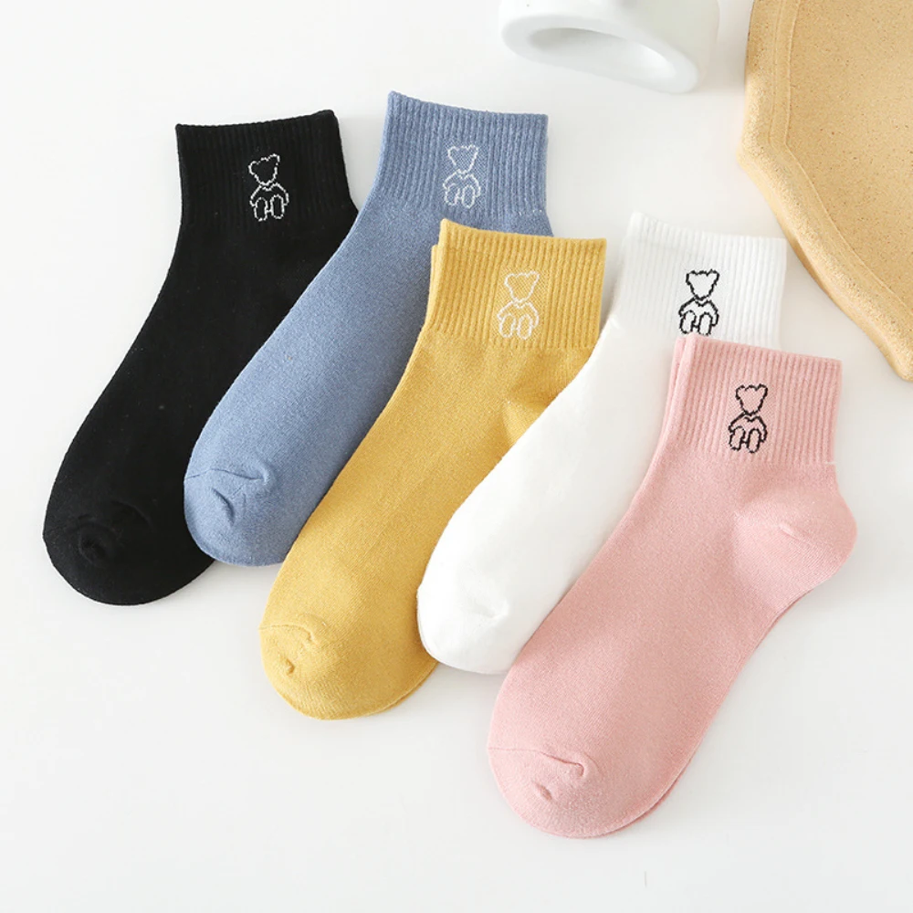 10 Pairs Low Tube Boat Socks Cute Cartoon Bear Women Socks Female Lovely Personality Sox Ladies Comfortable Cotton Short Socks
10 Pairs Low Tube Boat Socks Cute Cartoon Bear Women Socks Female Lovely Personality Sox Ladies Comfortable Cotton Short Socks