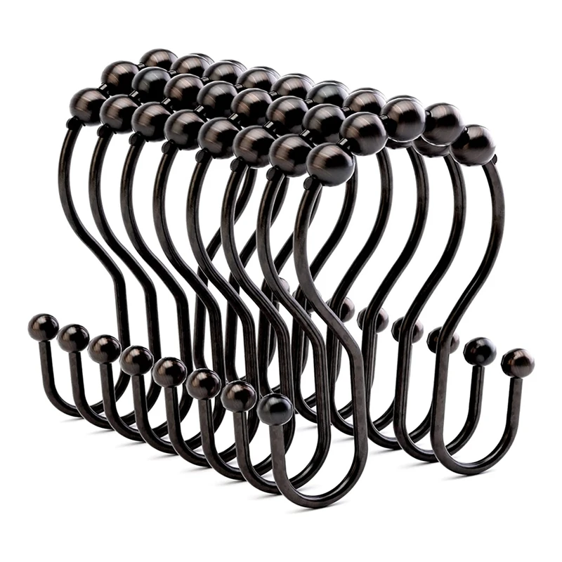24Piece Shower Curtain Rings Bronze Rust Proof Double Shower Curtain Hooks Shower Hooks
24Piece Shower Curtain Rings Bronze Rust Proof Double Shower Curtain Hooks Shower Hooks