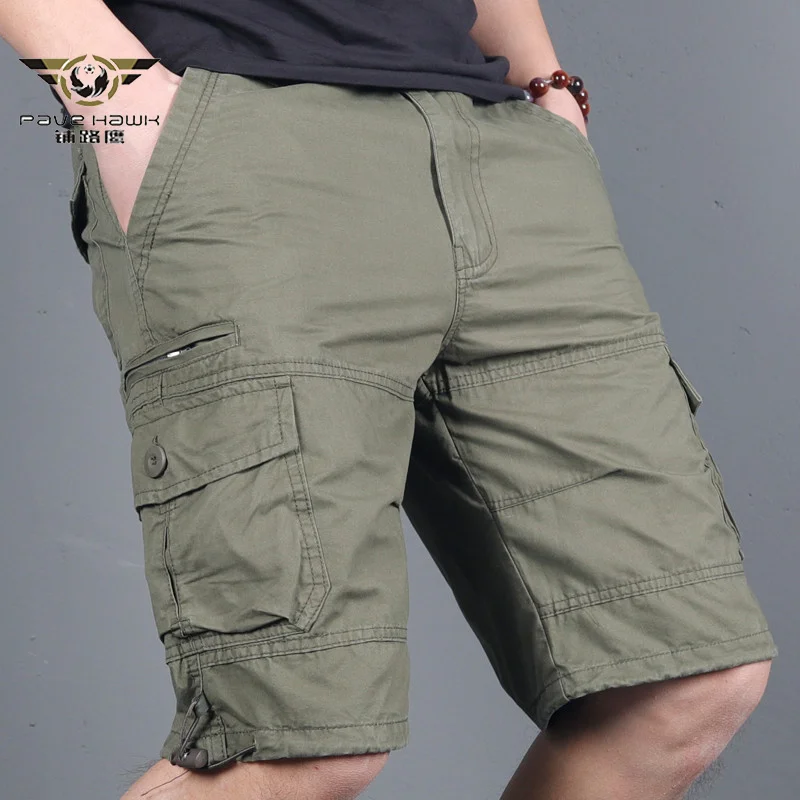 

Мужские шорты-карго в стиле милитари 2023, армейские камуфляжные джоггеры, шорты, мужские хлопковые свободные рабочие повседневные короткие брюки размера плюс 4XL