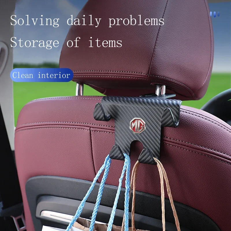 for MG 5 6 7 Morris Garage HS One Zs MULAN HS PHEV Scorpio Cyberster Car Seat Back Hook Carbon Fiber Black Accessories
for MG 5 6 7 Morris Garage HS One Zs MULAN HS PHEV Scorpio Cyberster Car Seat Back Hook Carbon Fiber Black Accessories