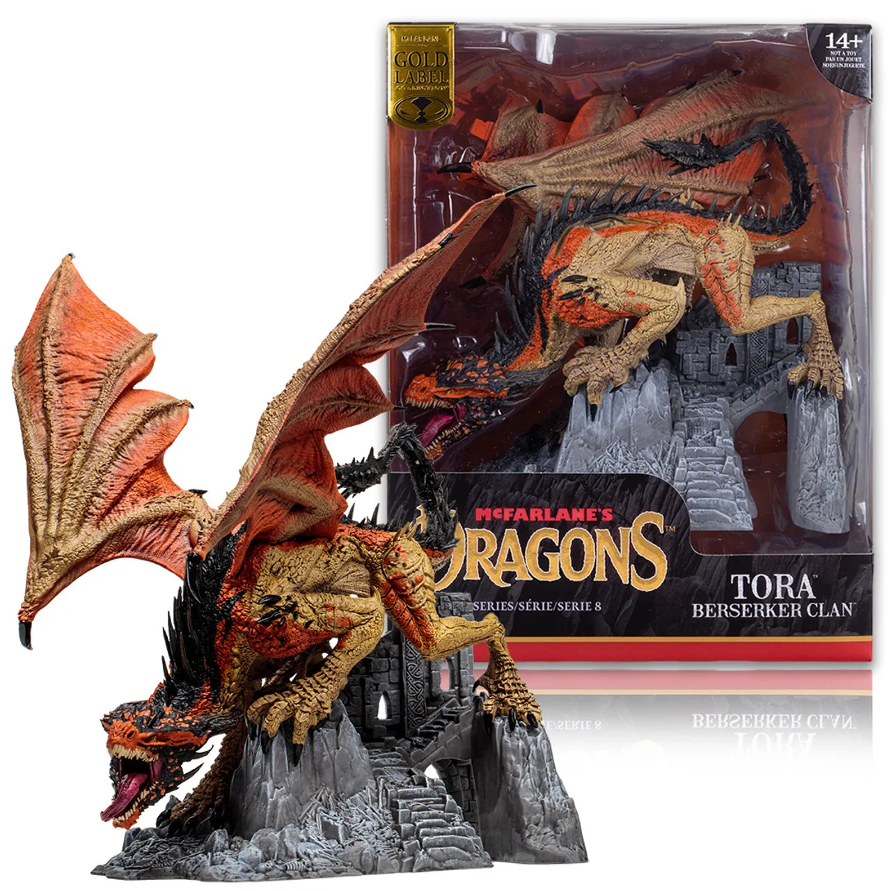 McFarlane Dragons - Series 8 TORA BERSERKER CLAN GOLD Label Figure Model Toys 25cm
McFarlane Dragons - Series 8 TORA BERSERKER CLAN GOLD Label Figure Model Toys 25cm