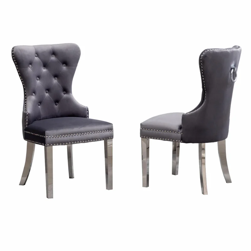 Roundhill Furniture Montura Contemporary Glam Tufted Dining Chair with Nailhead Trim - Set of 2
Roundhill Furniture Montura Contemporary Glam Tufted Dining Chair with Nailhead Trim - Set of 2