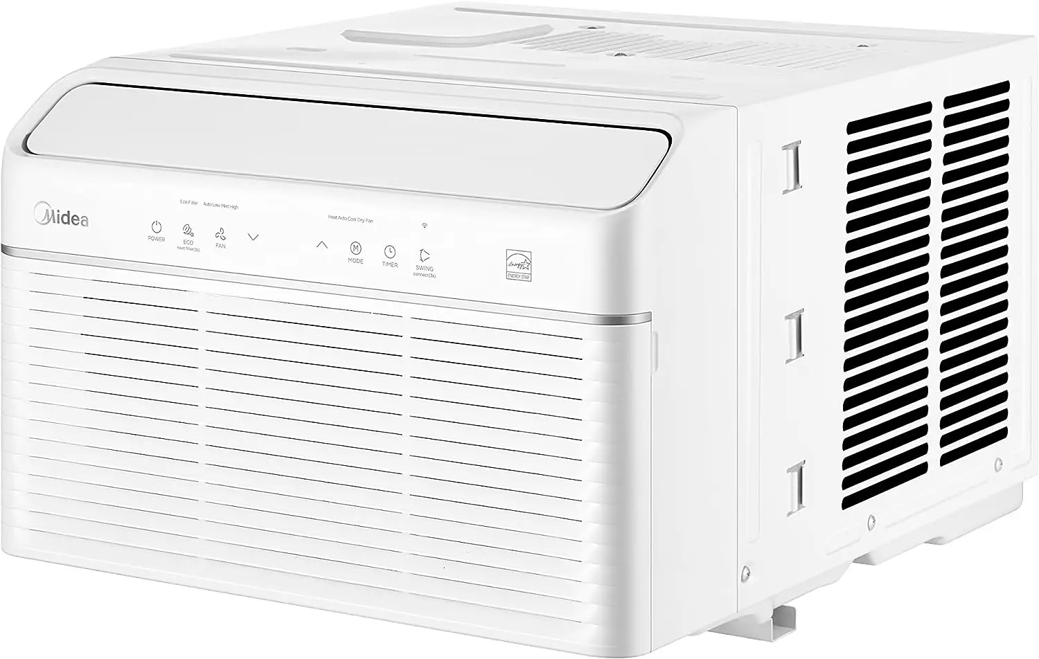 

12000 BTU Smart Inverter Air Conditioner Window Unit with Heat and Dehumidifier \u2013 Cools up to 550 Sq. Ft., Energy Star Rate