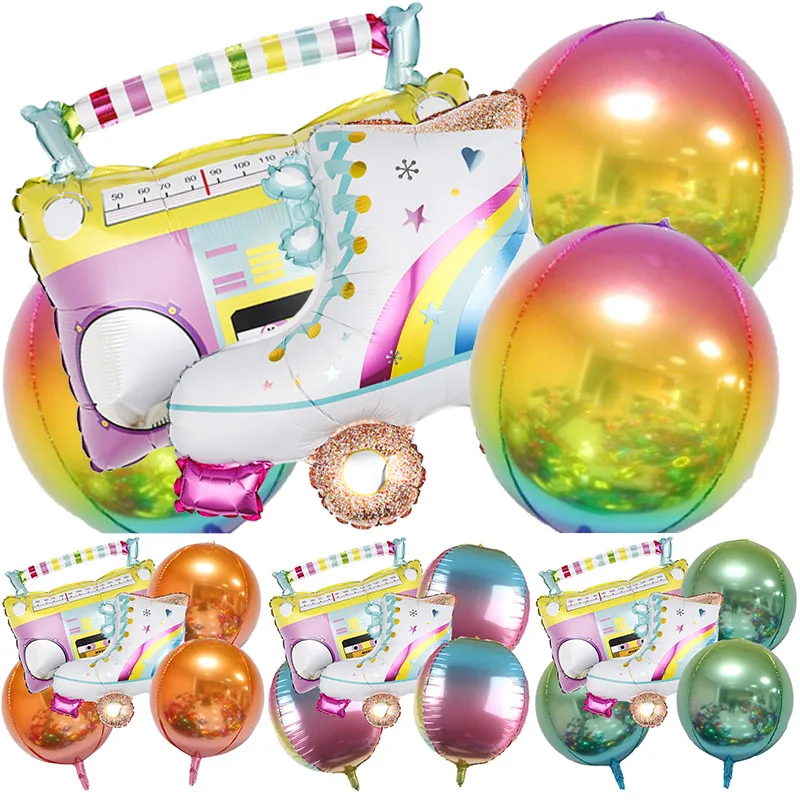 5pcs 80s 90s Party Balloon Set Inflatable Retro Boombox Radio Skates Disco Hip Hop Props Wedding Birthday Decoration Globos
5pcs 80s 90s Party Balloon Set Inflatable Retro Boombox Radio Skates Disco Hip Hop Props Wedding Birthday Decoration Globos