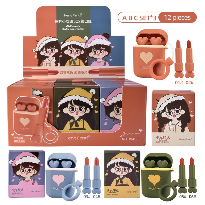 12 Sets/box Korean Makeup 6 Colors Smooth Matte Texture Lip Lipstick Long-lasting Waterproof MakeUp Set Exquisite Cosmetics
12 Sets/box Korean Makeup 6 Colors Smooth Matte Texture Lip Lipstick Long-lasting Waterproof MakeUp Set Exquisite Cosmetics