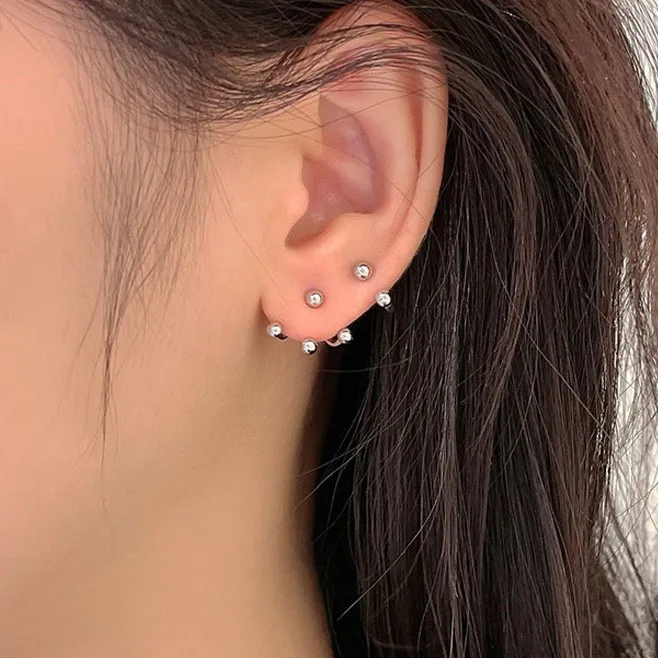 Unique Special Design Mini Metal Beads Pierced Stud Earrings For Women Students Korean Fashion Style small Ear Jewelry Gift
Unique Special Design Mini Metal Beads Pierced Stud Earrings For Women Students Korean Fashion Style small Ear Jewelry Gift