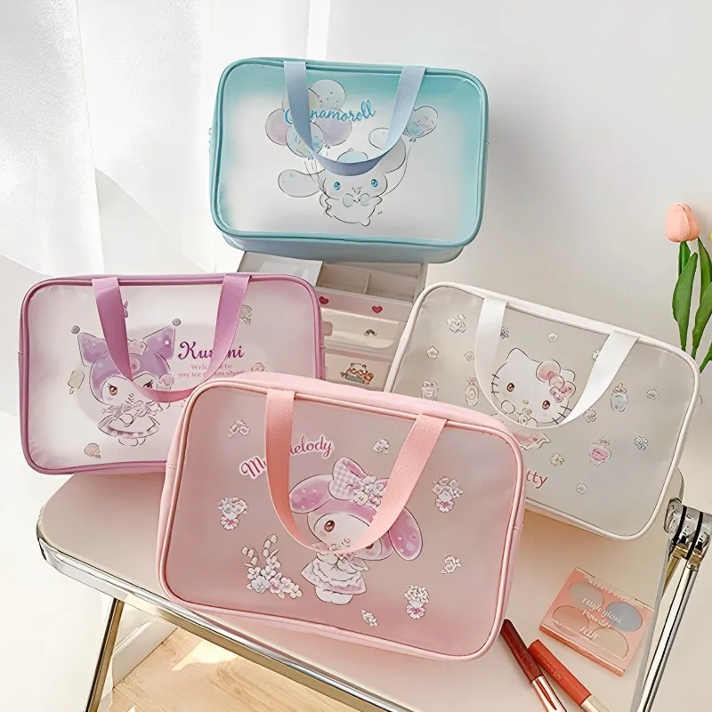Косметичка Hello Kitty Sanrio, косметичка Kuromi Cinnamoroll, водонепроницаемая Женская дорожная Портативная сумка My Melody, женская сумка из ПВХ
Косметичка Hello Kitty Sanrio, косметичка Kuromi Cinnamoroll, водонепроницаемая Женская дорожная Портативная сумка My Melody, женская сумка из ПВХ