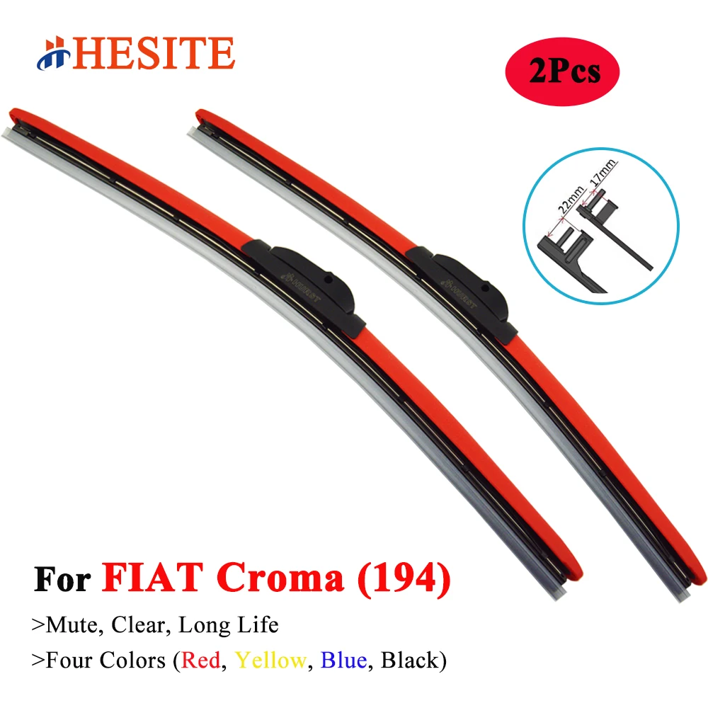 HESITE Colorful Windshield Car Wiper Blades For FIAT Croma Estate Box 194 2005 2006 2007 2008 2009 2010 2011 2012 2015 2018 2019
HESITE Colorful Windshield Car Wiper Blades For FIAT Croma Estate Box 194 2005 2006 2007 2008 2009 2010 2011 2012 2015 2018 2019