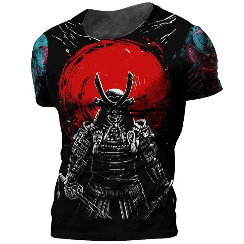 New Men's T-Shirts Samurai Print Men's Tops Harajuku Retro Streetwear O-Neck Short Sleeve Tops Oversized T-Shirts Summer Clothes
New Men's T-Shirts Samurai Print Men's Tops Harajuku Retro Streetwear O-Neck Short Sleeve Tops Oversized T-Shirts Summer Clothes