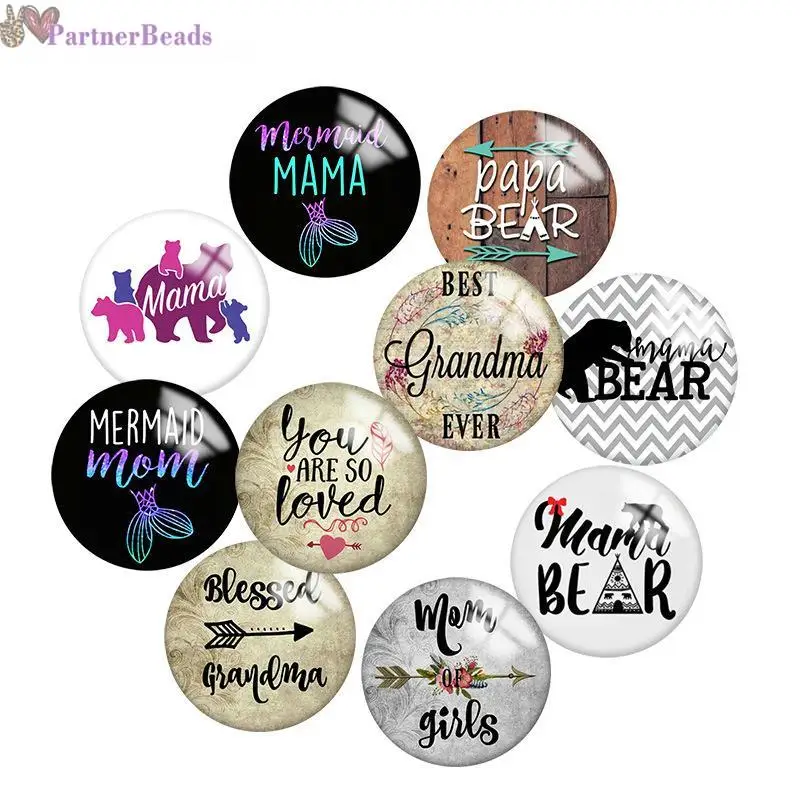 Bear mama mom Round Photo Glass Cabochon Demo Flat Back Making Findings 20mm Snap Button N1231
Bear mama mom Round Photo Glass Cabochon Demo Flat Back Making Findings 20mm Snap Button N1231