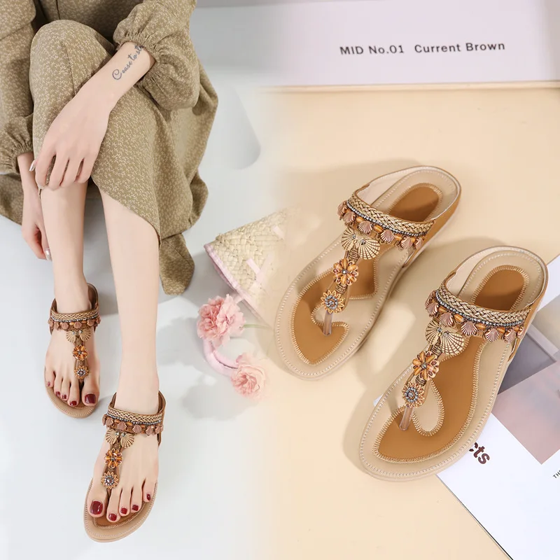 2023 Summer New Bohemian Handmade Flower Clamping Toe Sandals for Women's Fashion Versatile Slippers shoes for women
2023 Summer New Bohemian Handmade Flower Clamping Toe Sandals for Women's Fashion Versatile Slippers shoes for women