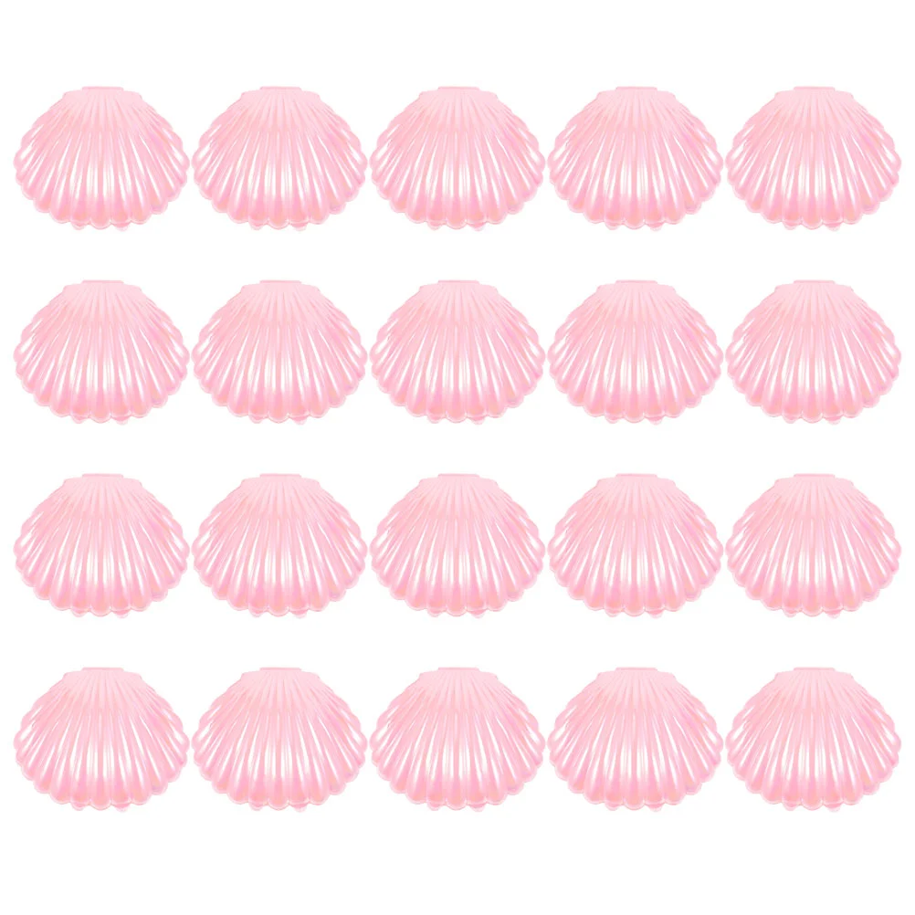 

20 Pcs Candy Box Shells Party Favor Containers Dish Plate Table Seashell Jewelry Pp Jars Holder Small Mermaid Decor