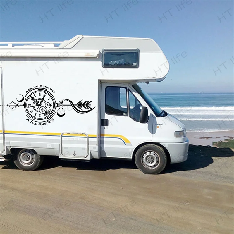 Camper Rv Dedicate Time To Your Dreams Car Auto Sticker Decal Tuning of Life Clock Arrow Vinyl Motorhome
Camper Rv Dedicate Time To Your Dreams Car Auto Sticker Decal Tuning of Life Clock Arrow Vinyl Motorhome