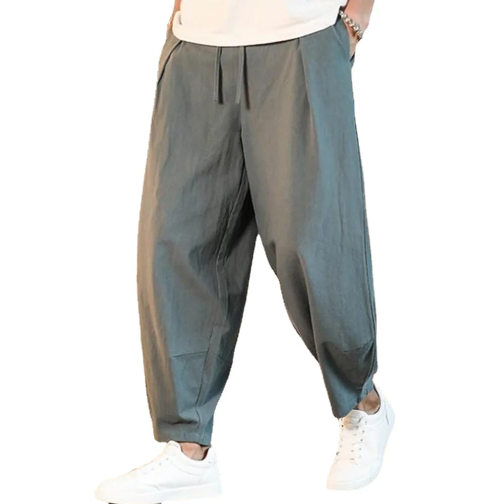 And Loose Summer Breathable Linen Solid New Men's Trousers Pants Fitness Streetwear Cotton Male Color Linen
And Loose Summer Breathable Linen Solid New Men's Trousers Pants Fitness Streetwear Cotton Male Color Linen