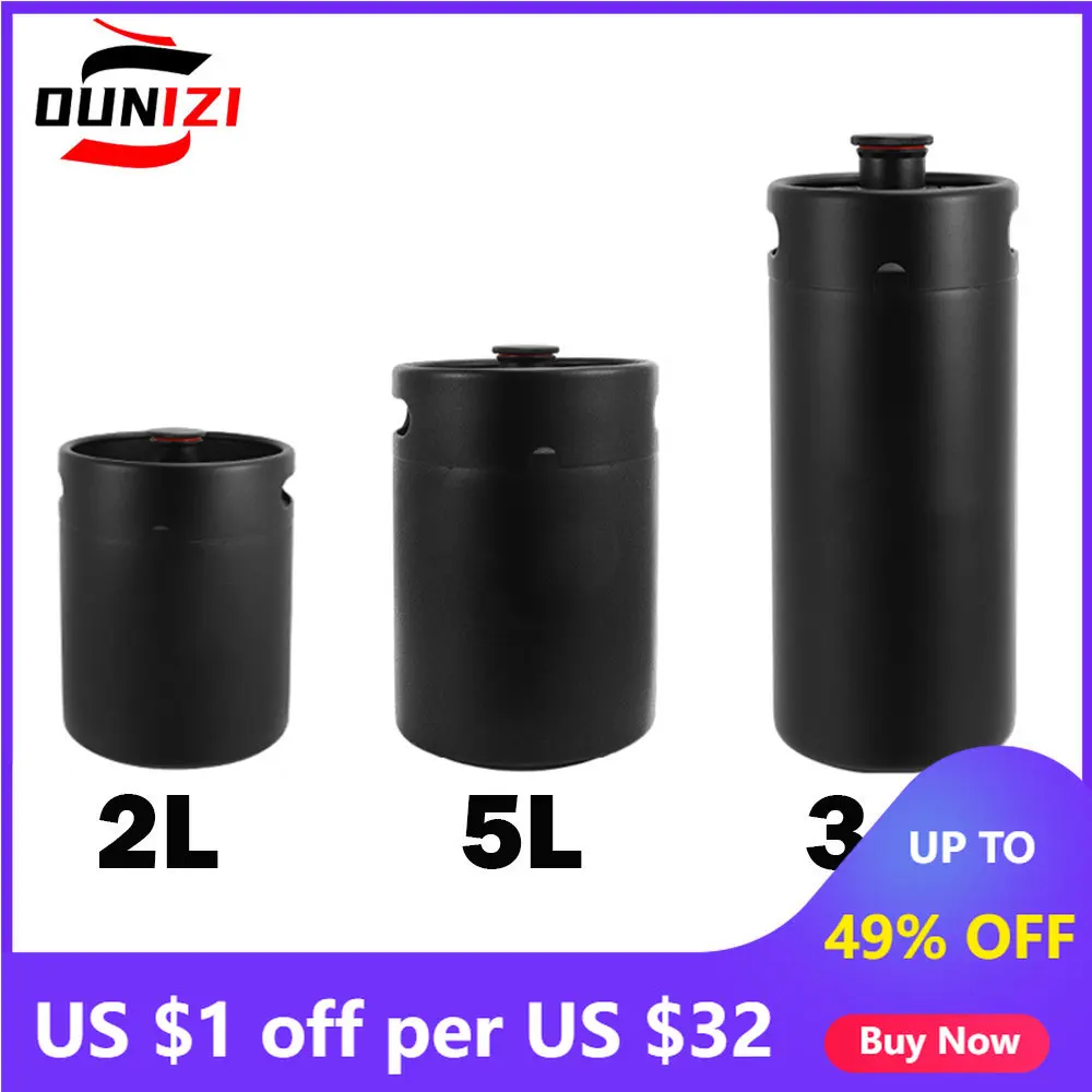 Mini Growler,304 Stainless Steel 2L/3.6L Mini Keg Beer Growler Portable Beer Bottle for Picnic/BBQ Home Brewing Beer Making Tool 
Mini Growler,304 Stainless Steel 2L/3.6L Mini Keg Beer Growler Portable Beer Bottle for Picnic/BBQ Home Brewing Beer Making Tool