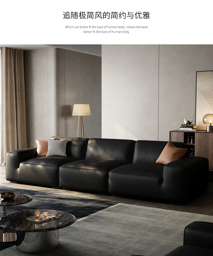 Customized minimalist summer black cow sofa leather all green leather light luxury living room tofu block sofa
Customized minimalist summer black cow sofa leather all green leather light luxury living room tofu block sofa