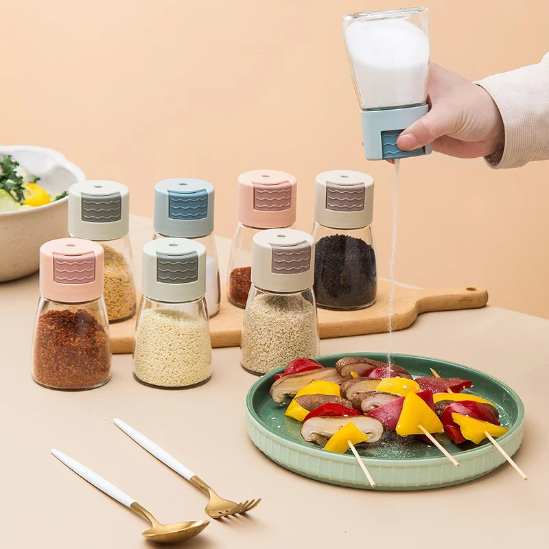0.5g Metering Salt Shaker Push Dispenser Sugar Pepper Spice Seasoning Bottle Kitchen Accessories
0.5g Metering Salt Shaker Push Dispenser Sugar Pepper Spice Seasoning Bottle Kitchen Accessories