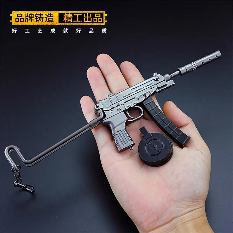 20cm Scorpion Submachine Gun Metal Weapons Miniatures PUBG Game Peripheral Home Ornament Decoration Crafts Keychain Collection
20cm Scorpion Submachine Gun Metal Weapons Miniatures PUBG Game Peripheral Home Ornament Decoration Crafts Keychain Collection