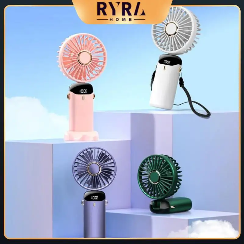 Electric Fans 5-speed Wind Speed Adjustment Portable Air Cooler Space-saving Silent Operation Handheld Fan Summer Air Cooling 
Electric Fans 5-speed Wind Speed Adjustment Portable Air Cooler Space-saving Silent Operation Handheld Fan Summer Air Cooling