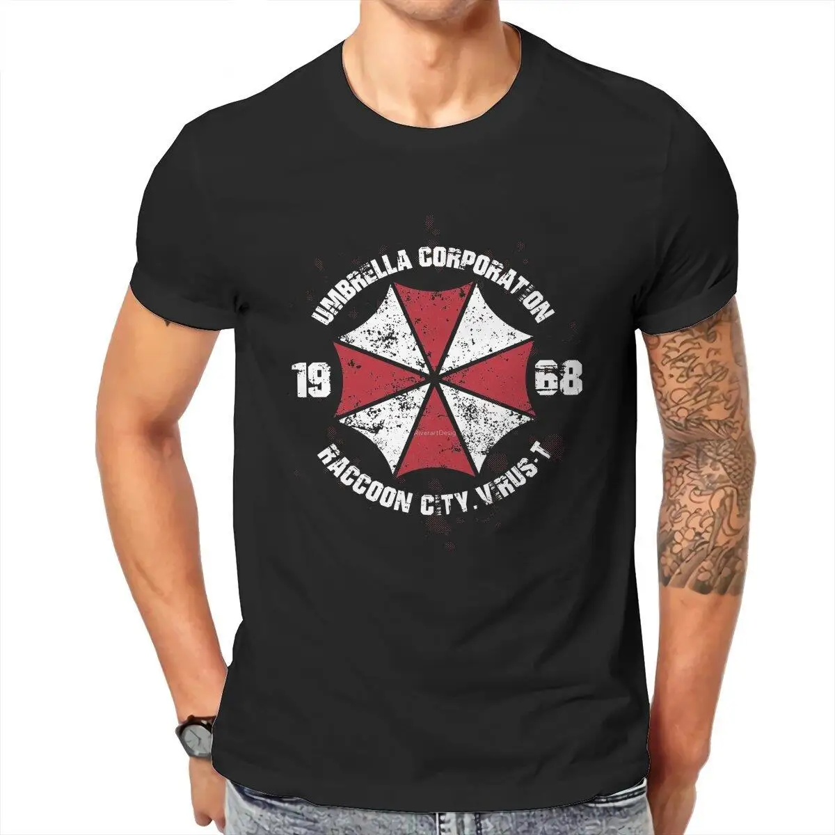 Umbrella Corporation Men T Shirt Vintage Tees Short Sleeve O Neck T-Shirts Cotton Party Tops
Umbrella Corporation Men T Shirt Vintage Tees Short Sleeve O Neck T-Shirts Cotton Party Tops