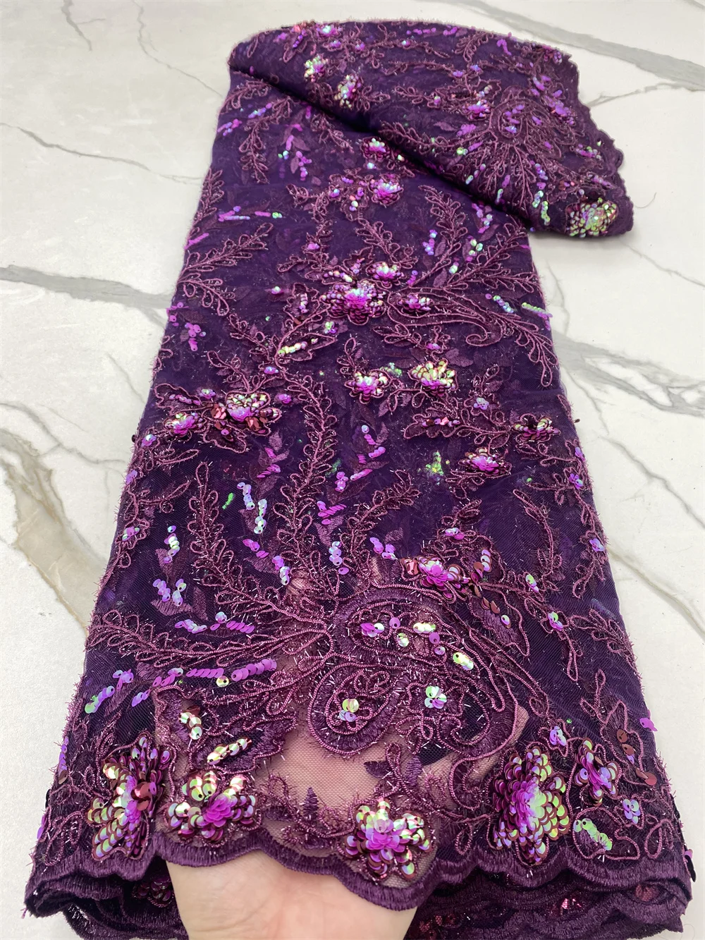 NI.AI светильник французский тюль кружевная ткань 2022 высокое качество вышитые