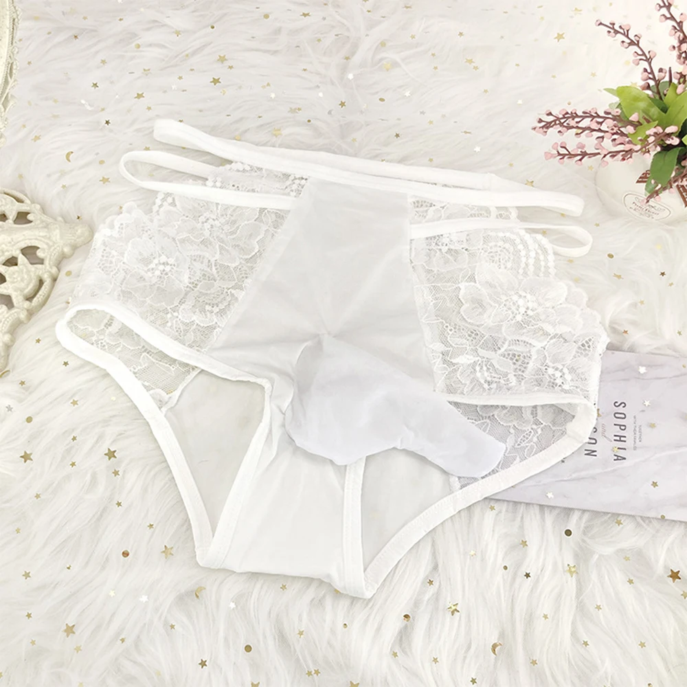 Men's Sexy Lace Briefs Shorts Sissy Panties Gay Underwear Bikini Lingerie Underpants Elastic Male Knickers Cross Strap Men Thong
Men's Sexy Lace Briefs Shorts Sissy Panties Gay Underwear Bikini Lingerie Underpants Elastic Male Knickers Cross Strap Men Thong
