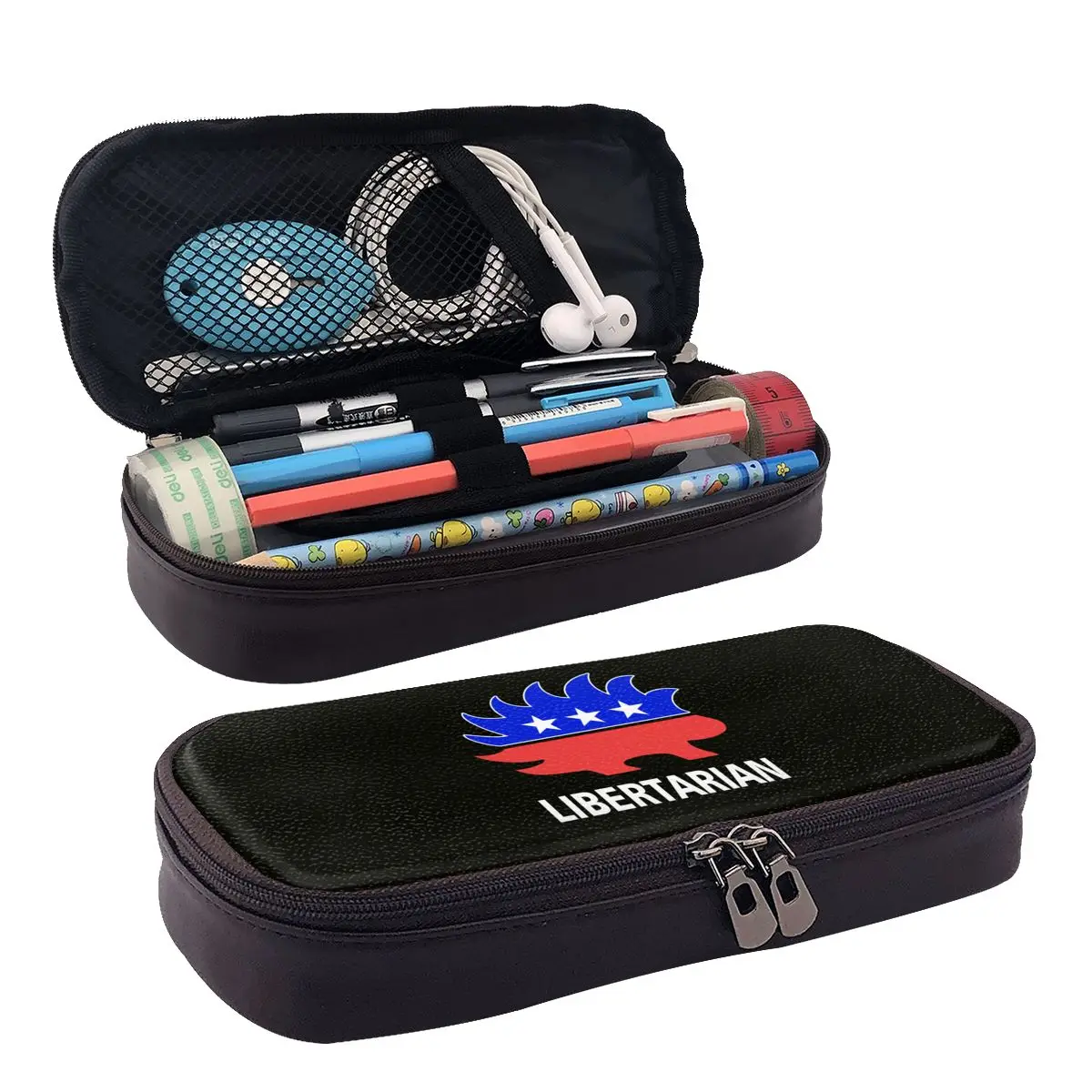 Libertarian Porcupine Leather Pencil Case Zipper Pencil Box Stationery Pen Pouch for Boys Girls School Students Work Office
Libertarian Porcupine Leather Pencil Case Zipper Pencil Box Stationery Pen Pouch for Boys Girls School Students Work Office