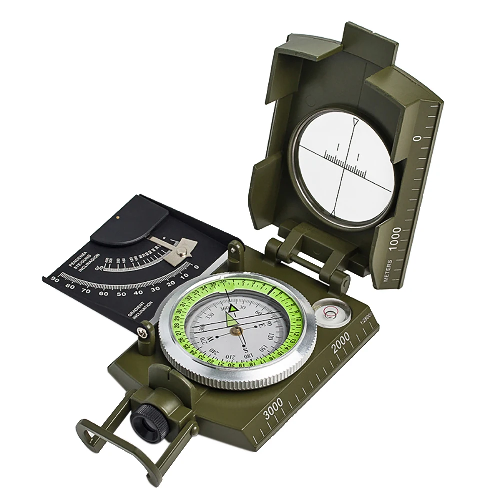 Waterproof Handheld Inclinometer Compass Camp Multifunctional Military Sighting Navigation Camping Compass
Waterproof Handheld Inclinometer Compass Camp Multifunctional Military Sighting Navigation Camping Compass