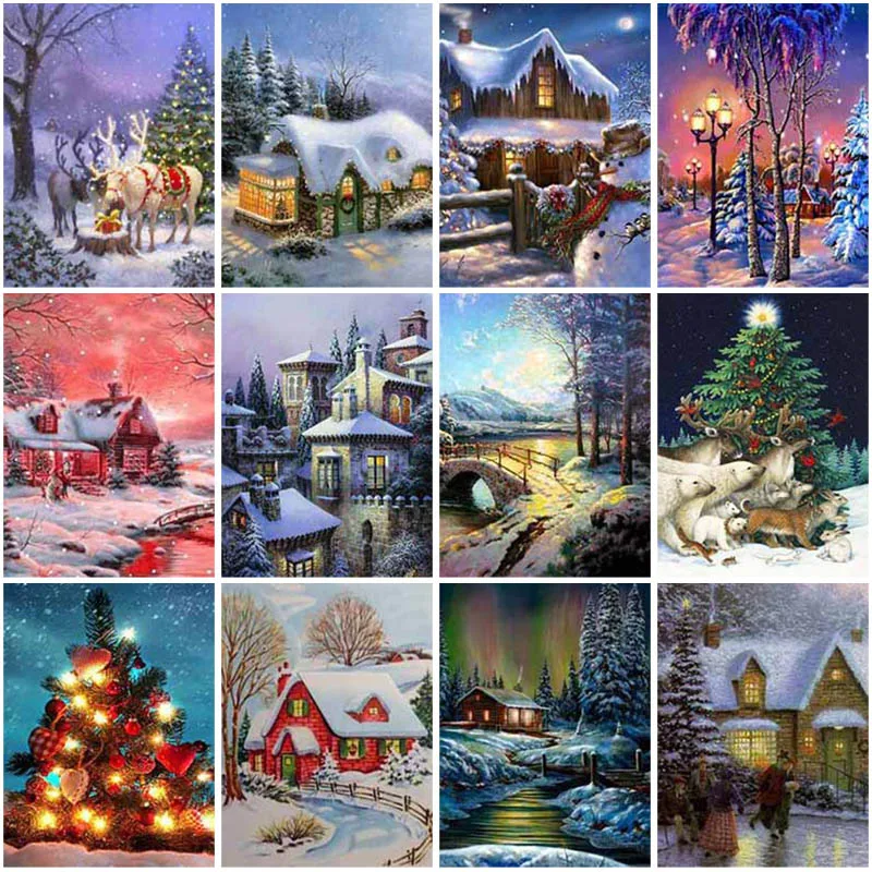Diy 5D Diamond Painting Cross Stitch Kit Snow Scene Diamond Embroidery Landscape Mosaic Rhinestone Landscape Wall Art Home Decor
Diy 5D Diamond Painting Cross Stitch Kit Snow Scene Diamond Embroidery Landscape Mosaic Rhinestone Landscape Wall Art Home Decor