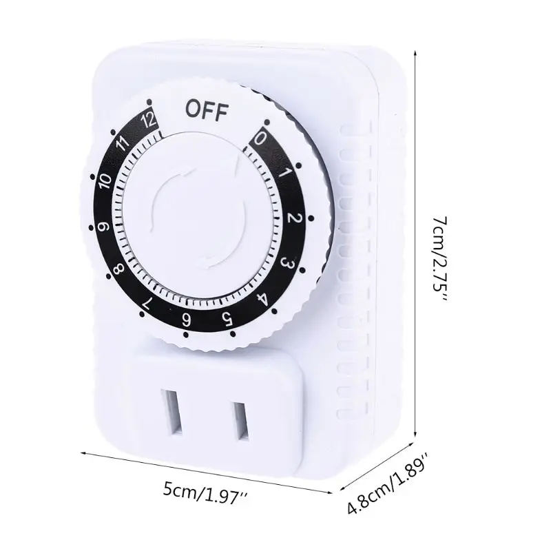 24 Hour Plug-in Compact Timer Plug Socket Mini Energy Saver Mechanical Timer Switch for Indoor Home Appliances Control 367D
24 Hour Plug-in Compact Timer Plug Socket Mini Energy Saver Mechanical Timer Switch for Indoor Home Appliances Control 367D