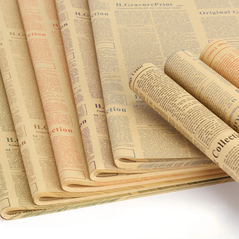 10pcs 52*72cm Retro Newspaper for Flower Package Florist Wrapper Flower Bouquet Wrapping Paper Valentine's Gift Wrapping paper
10pcs 52*72cm Retro Newspaper for Flower Package Florist Wrapper Flower Bouquet Wrapping Paper Valentine's Gift Wrapping paper