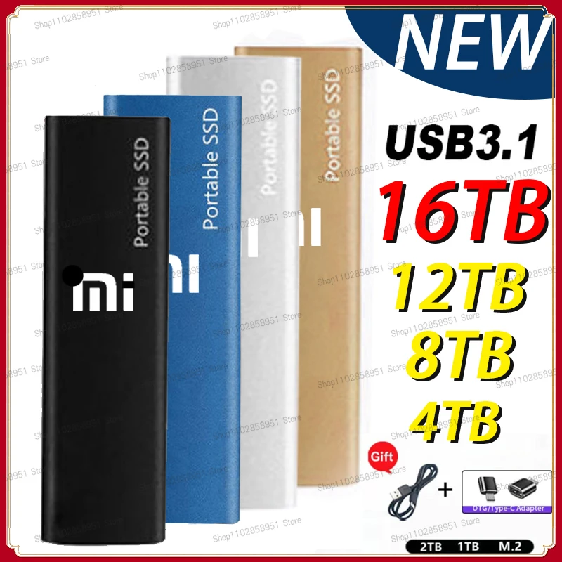 64tb High Speed Portable SSD 16TB External Solid State Hard Drive 8TB USB 3.1 Mass Capacity Mobile Hard Drive for Laptop PC ps4
64tb High Speed Portable SSD 16TB External Solid State Hard Drive 8TB USB 3.1 Mass Capacity Mobile Hard Drive for Laptop PC ps4