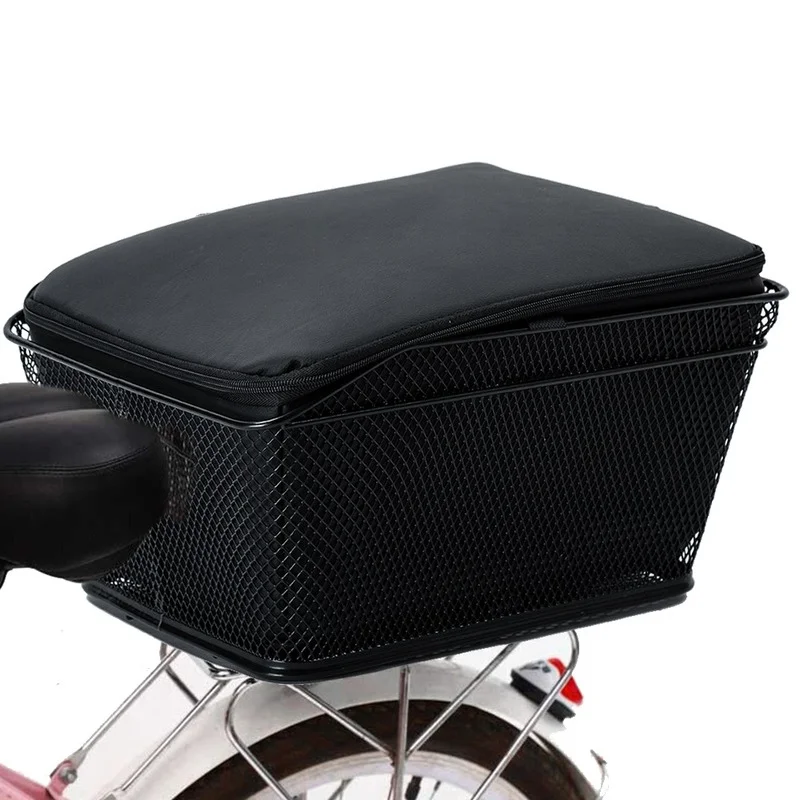 Rear Bike Basket Cycling Bag Large Capacity Metal Wire Bicycle Basket Waterproof Rainproof Cover
Rear Bike Basket Cycling Bag Large Capacity Metal Wire Bicycle Basket Waterproof Rainproof Cover