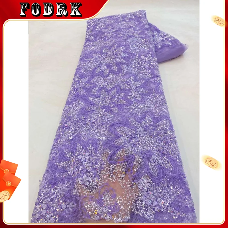 Luxury African Heavy Beaded Lace Fabric 2023 High Quality 5 Yards Nigerian Sequins Tulle 3d Fabric Material For Wedding
Luxury African Heavy Beaded Lace Fabric 2023 High Quality 5 Yards Nigerian Sequins Tulle 3d Fabric Material For Wedding