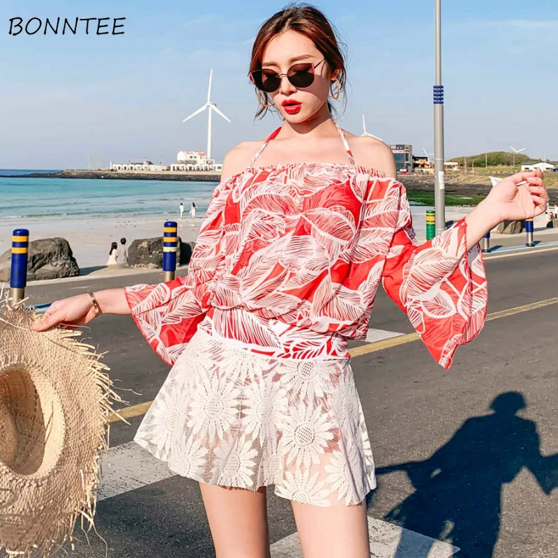 Комплект бикини женский летний из трех предметов, пикантный сетчатый купальник с цветочным принтом и косточками, одежда для плавания и отды... 
Комплект бикини женский летний из трех предметов, пикантный сетчатый купальник с цветочным принтом и косточками, одежда для плавания и отды...