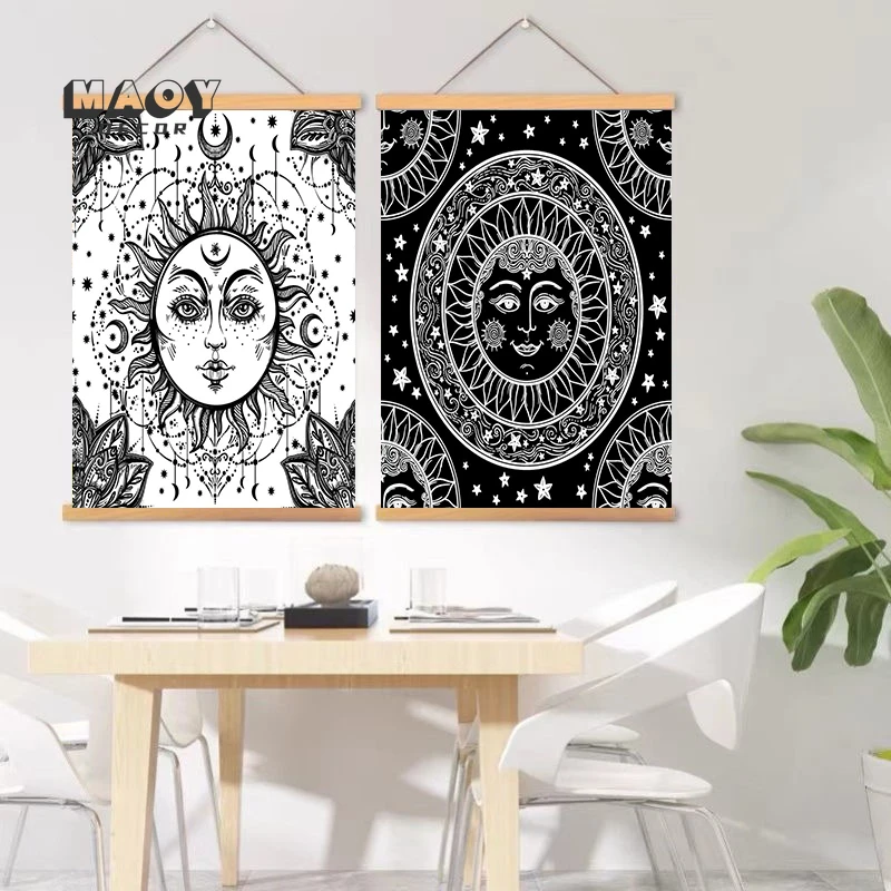 Mandala Framed Poster Moon Print Canvas Painting Wall Hanging Tarot Hippie Black and White Abstract Wall Art Home Room Decor
Mandala Framed Poster Moon Print Canvas Painting Wall Hanging Tarot Hippie Black and White Abstract Wall Art Home Room Decor