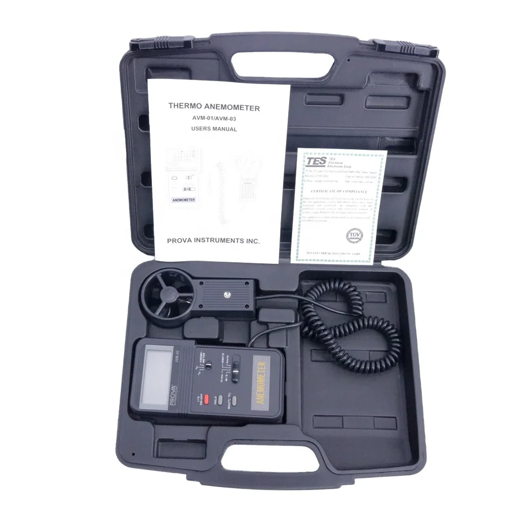 AVM-03 Digital Anemometer Air Flow Meter Air Velocity Tester (0.0-45m/s) Operating Pressure: 500 MB ~ 2 Bar
AVM-03 Digital Anemometer Air Flow Meter Air Velocity Tester (0.0-45m/s) Operating Pressure: 500 MB ~ 2 Bar