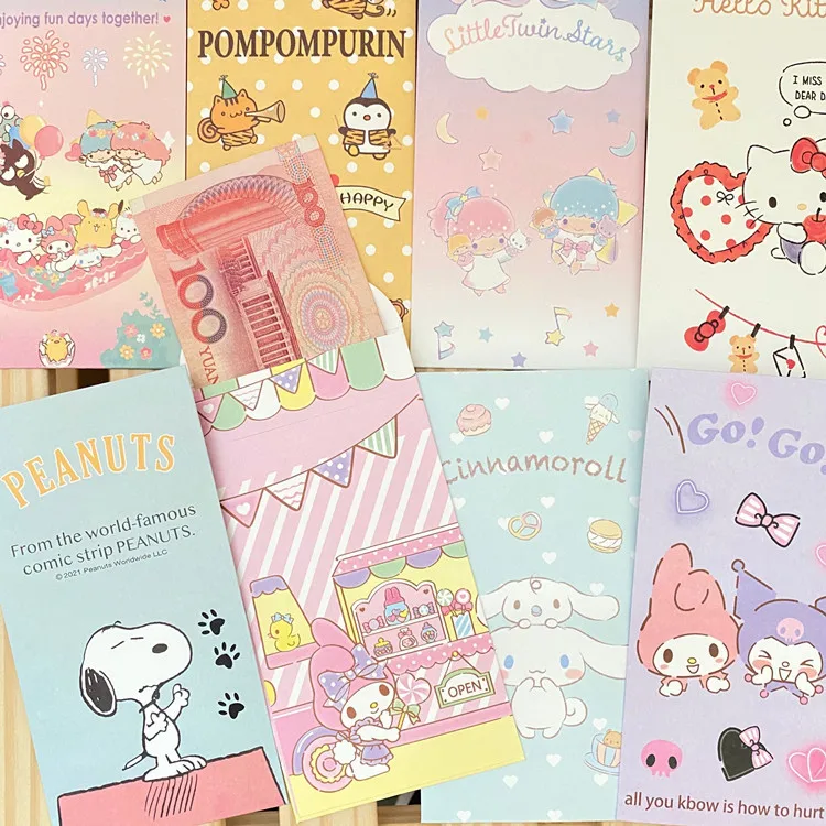 Kawaii Sanrioed аниме серия mymelody Kuromi Cinnamoroll милый модный мультяшный узор новогодний фестиваль красный конверт
Kawaii Sanrioed аниме серия mymelody Kuromi Cinnamoroll милый модный мультяшный узор новогодний фестиваль красный конверт