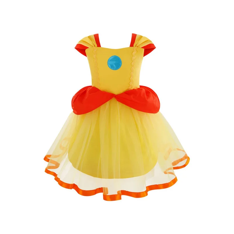 Princess Daisy Cosplay Girls Dress Kids Costume Anime Game Princess Roleplay Fantasia Child Tutu Skirt Halloween Carnival Clothe
Princess Daisy Cosplay Girls Dress Kids Costume Anime Game Princess Roleplay Fantasia Child Tutu Skirt Halloween Carnival Clothe