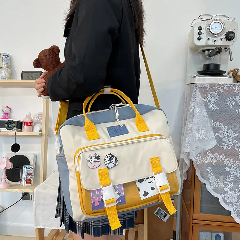 Japanese kids Large Capacity Cute Messenger Bag Dual Purpose Backpack College Style Schoolbag Cram Bag Ins Cartoon Girl Bag
Japanese kids Large Capacity Cute Messenger Bag Dual Purpose Backpack College Style Schoolbag Cram Bag Ins Cartoon Girl Bag