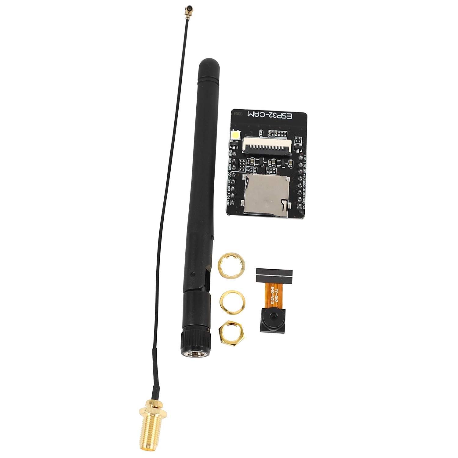 ESP32-CAM ESP32-S WIFI Bluetooth Board OV2640 2MP Wireless Camera Module TF Card Slot with IPEX 2.4G SMA Antenna for Arduino
ESP32-CAM ESP32-S WIFI Bluetooth Board OV2640 2MP Wireless Camera Module TF Card Slot with IPEX 2.4G SMA Antenna for Arduino