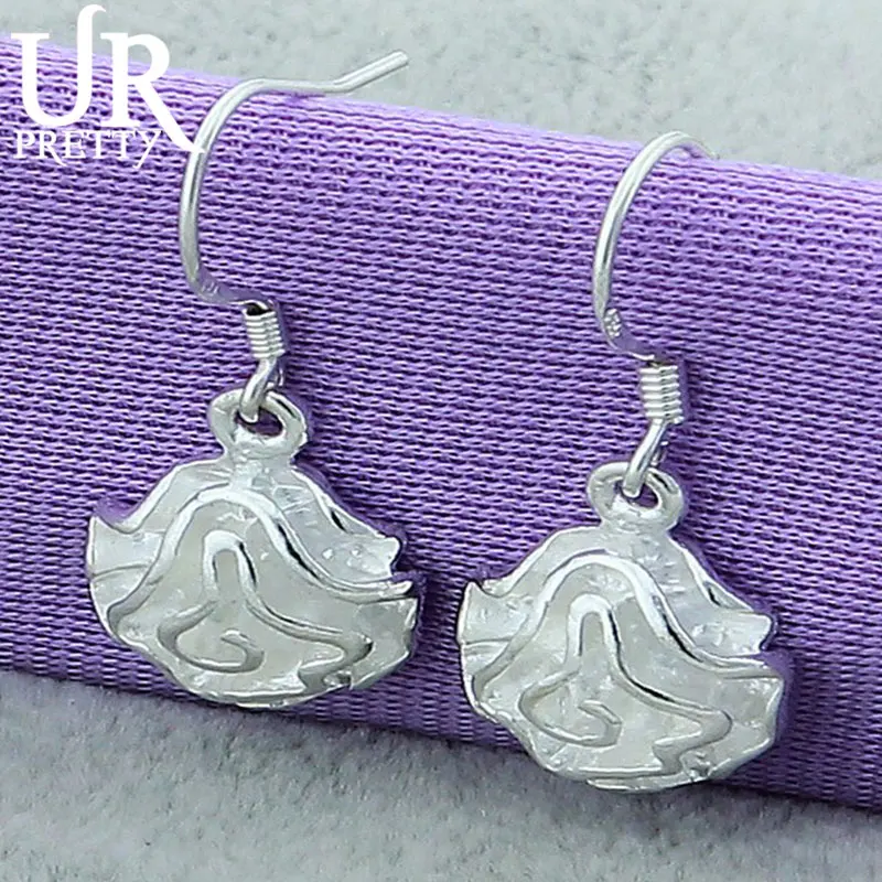URPRETTY 925 Sterling Silver Flower Pendant Drop Earring For Women Wedding Engagement Party Jewelry Christmas Gift
URPRETTY 925 Sterling Silver Flower Pendant Drop Earring For Women Wedding Engagement Party Jewelry Christmas Gift