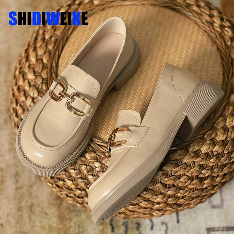 Woman Genuine Leather Loafers Casual Women Student Shoes Slip On Round Toe Platform Footwear Female Shoes Plus Size 42 AD2304
Woman Genuine Leather Loafers Casual Women Student Shoes Slip On Round Toe Platform Footwear Female Shoes Plus Size 42 AD2304