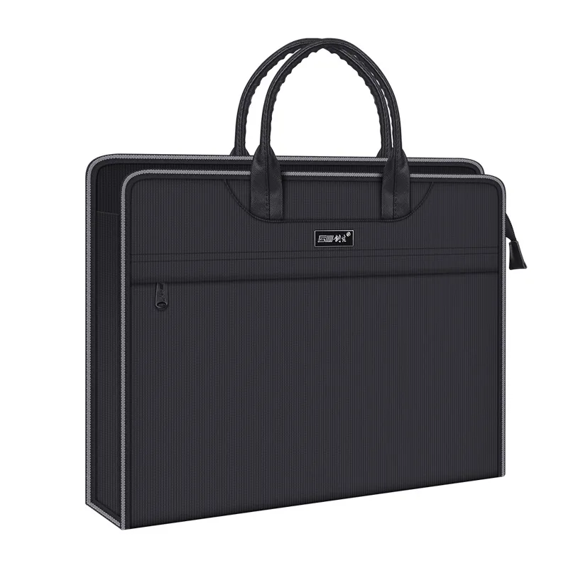 Large Capacity Carrying Document Bag Waterproof Oxford Cloth Document Bag Zipper Handle Briefcase
Large Capacity Carrying Document Bag Waterproof Oxford Cloth Document Bag Zipper Handle Briefcase