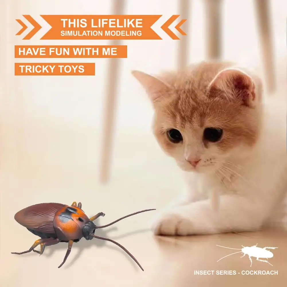 Tricky Toy Induction Obstacle Avoidance Cockroach Ladybird Halloween Scary Gift Pet Funny Toy
Tricky Toy Induction Obstacle Avoidance Cockroach Ladybird Halloween Scary Gift Pet Funny Toy