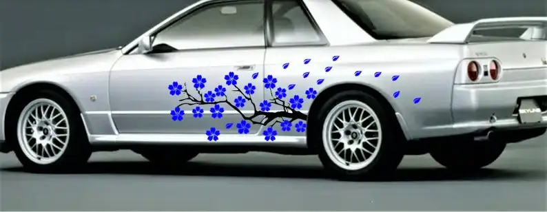 Small Cherry Blossom Branch And Cherry Blossom Flowers and Falling Petals- Side Graphics Car Decal-Sakura Flower Pack- Jdm Decal
Small Cherry Blossom Branch And Cherry Blossom Flowers and Falling Petals- Side Graphics Car Decal-Sakura Flower Pack- Jdm Decal