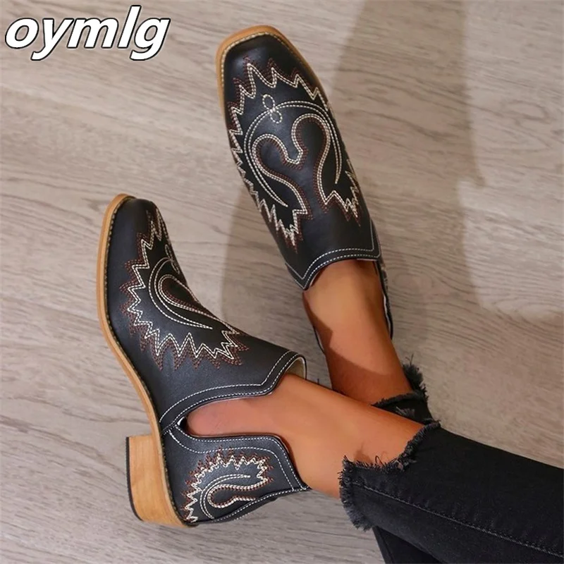 Fashion Embroidered Chunky Heel Chelsea Short Boots Women's Spring 2022 New Large Size Square Toe Boots womens shoes
Fashion Embroidered Chunky Heel Chelsea Short Boots Women's Spring 2022 New Large Size Square Toe Boots womens shoes