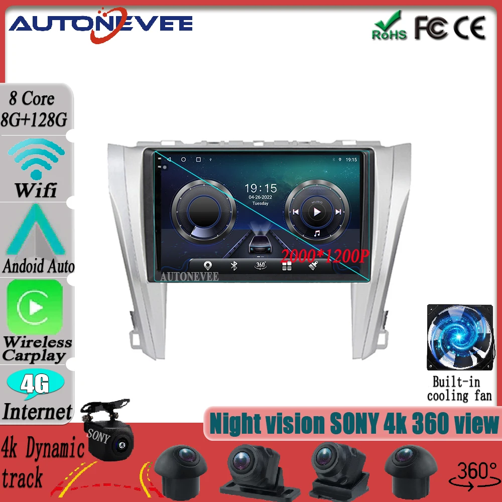 Android 12 For Toyota Camry 7 XV 50 55 2015-2017 Stereo Radio Monitor Screen Multimedia Video Player Autoradio GPS Navigation
Android 12 For Toyota Camry 7 XV 50 55 2015-2017 Stereo Radio Monitor Screen Multimedia Video Player Autoradio GPS Navigation